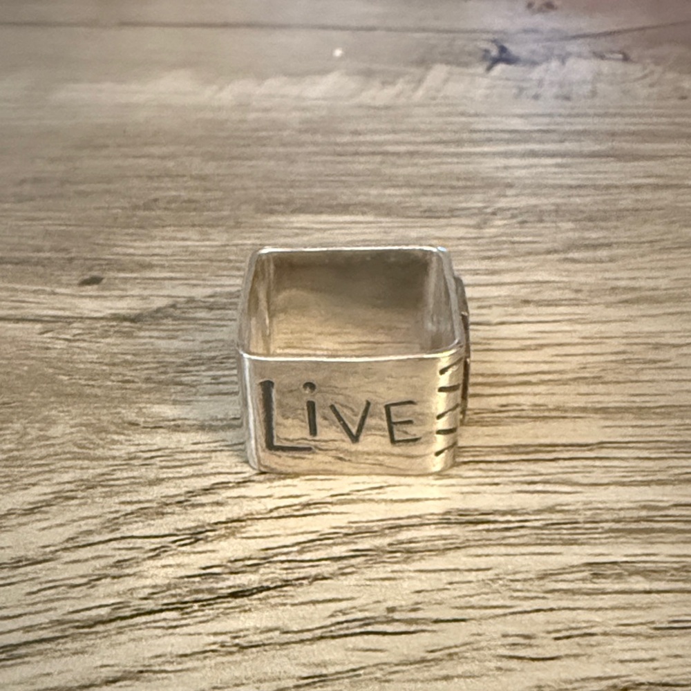 Silver Square Ring - image 4